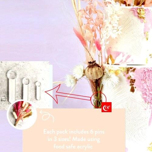 Cake Pin Set Acrylic Incredible Factory Custom Birthday Wedding Floral Cake Decorating Birthday Theme Party Supplier Cake Tools