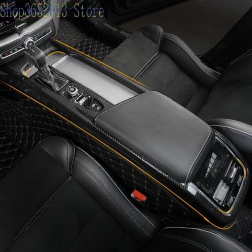 For NEW Volvo XC60 2018-2021 ABS Central control gear Shift knob panel trim cover Car Styling Accessories