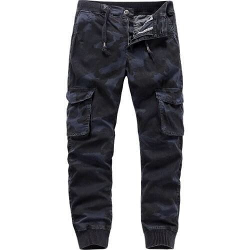 2021 Fall New Mens Camouflage Overalls Military Casual Pants Amazon Overalls Cross-border Mens Pants Trend Men Joggers