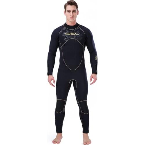 New 5MM Men Full Body Winter Wetsuit Suit Neoprene Fleece Lining One-piece Swimwear for Snorkeling Surfing Kayaking Triathlon