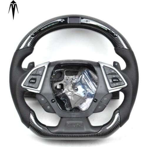 Custom Alcantara carbon fiber steering wheel For Chevrolet Camaro Corvette racing wheel convertible