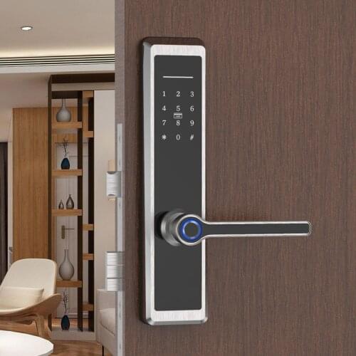 Security NFC card Electric Keyless Smart Fingerprint Door Lock with WiFi Tuya APP