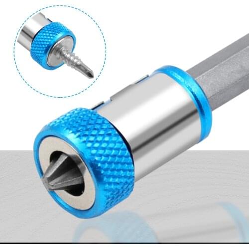 Universal Magnetic Ring 1/4 Metal Screwdriver Bit Magnetic Ring For 6.35mm Shank Anti-Corrosion Drill Bit Magnet Powerful Ring