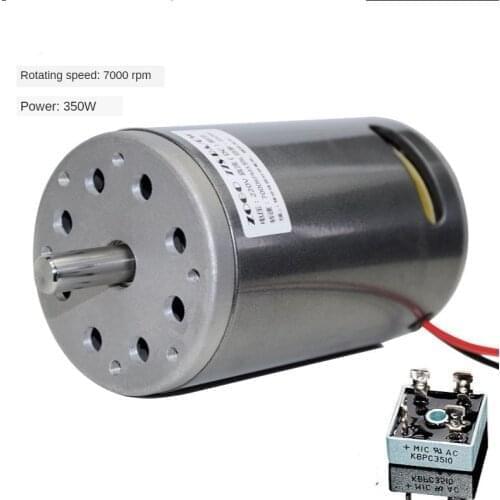 Dc 220V 300W/350W/680W 7000Rpm High Speed Double Ball Bearing with Fan Belt Machine Magnetic Bead Motor