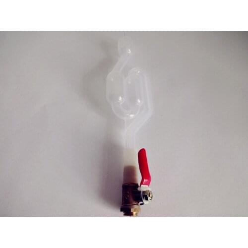 1/4 AirLock Bubble Grommet One-way Exhaust Water Seal Valve With Cork Beer Wine For Alcohol Distiller,External Thread OD 11mm