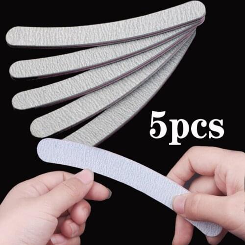 1/5pcs Nail Art Tools Nail File Polishing Strip 100/180 Double-sided Sandpaper Nail File Polishing Sanding Strip Nail Strip
