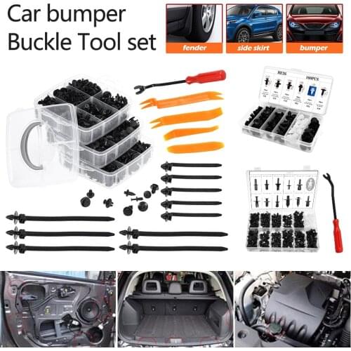 360PCS Nylon Mixed Car Bumper Fender Screw Plastic Fastener Clip With Box Set For GM Ford Chrysler Toyota Honda Nissan Mazda