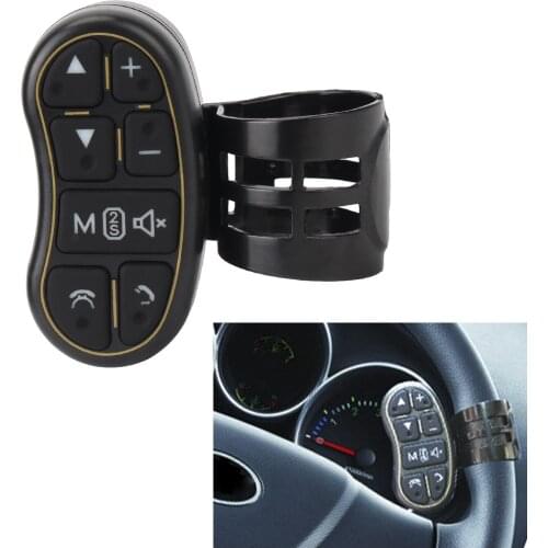 Car Steering Wheel Controller Universal Wireless Remote Control Applicable Car Navigation DVD Steering Control Button