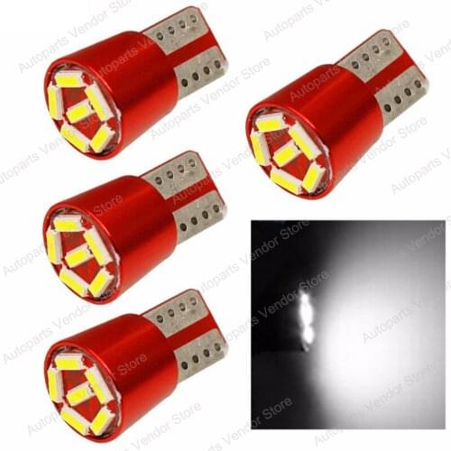 20Pcs White T10 W5W 3014 6SMD Canbus Error Free LED Bulbs For Car Clearance Lamps Reading Door Trunk License Plate Lights 12V