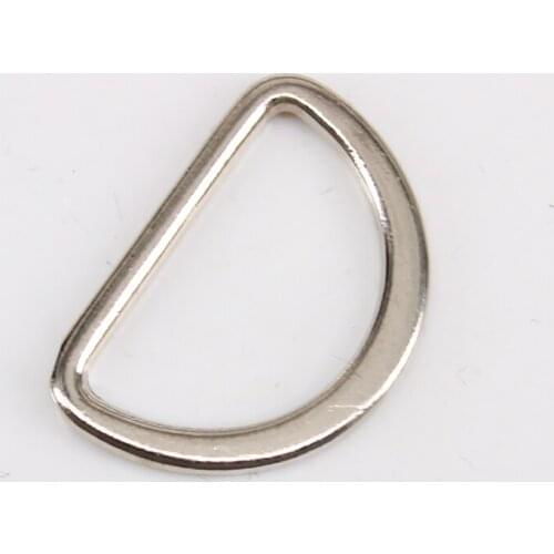 100piece 20mm Silver Metal D-Rings Adjustable Belt Buckle for Backpack Straps Luggage Bag Fasteners corset K401