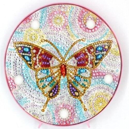 JOYLIVE DIY Diamond Christmas Halloween Diamond Painting LED Lamp Light Mandala 5D Diamond Embroidery Landscape Rhinestones