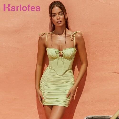 Зеленые летние платья Karlofea China At AliExpress