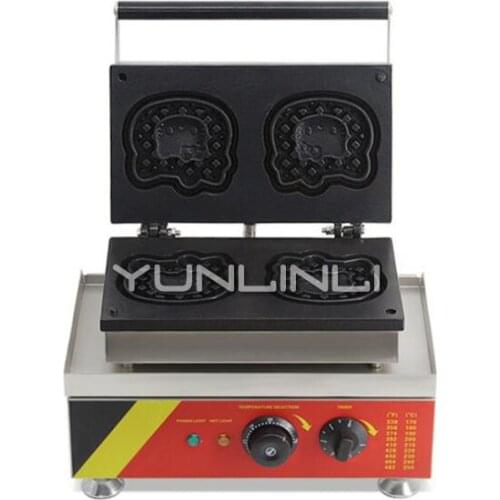 Commercial Waffle Maker Kitty Shape Cake Machine Cartoon Pattern Waffle Baker Electric Pancake Machine NP-524