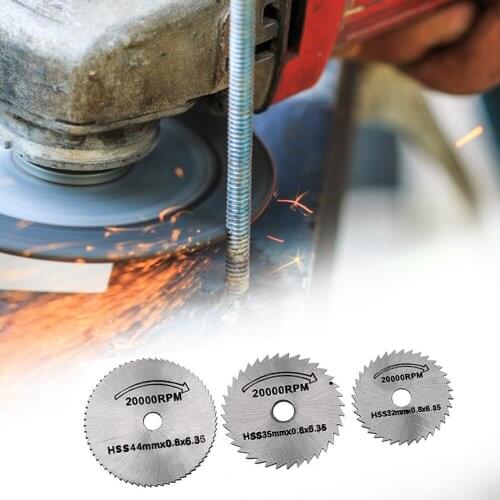 Circular Saw Blades 5/6pcs 22-50mm High Speed Steel Multifunctional Circular Saw Blade Sharp Durable Mandrel Metal Rotating Tool