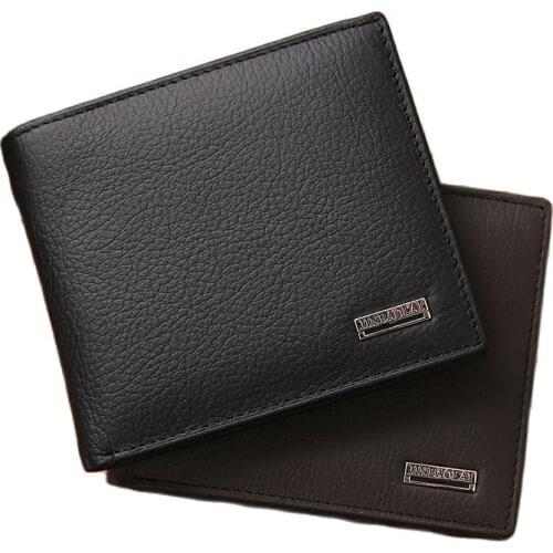 Hot Sale New style genuine leather hasp design mens wallets with coin pocket fashion brand quality purse wallet for men