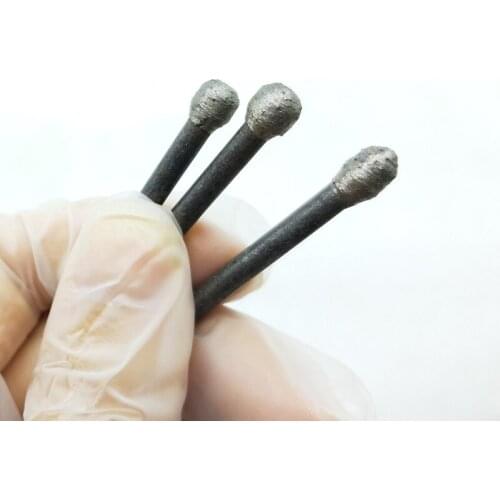 New 5pcs/lot 46# Sintered diamond Ball Grinding Head OD6-20MM Gravestone Marble Engrave Carving Tools