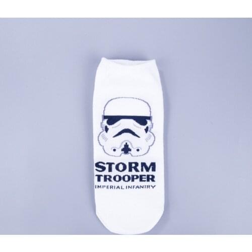 New High Quality Star Wars Pattern Cotton Casual Socks Mens Brand Leisure Boat Socks
