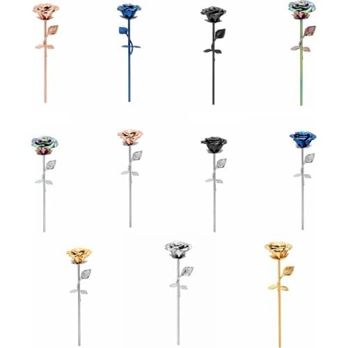 Rose Cremation Urn Stainless Steel Forever Love Keepsake Memorial Urn Jewelry for Ashes Holder with Gift Box for Men Women