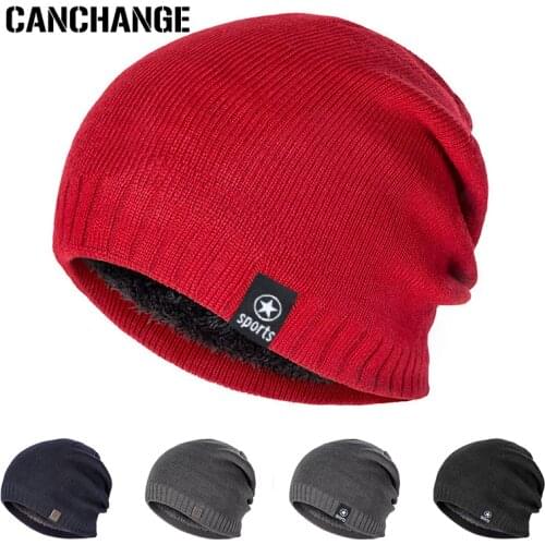 Unisex Hats Knitted Acrylic Winter Beanies for Mens Winter Breathable Hats Women Warm Solid Thick Hat Beanies gorras dropship