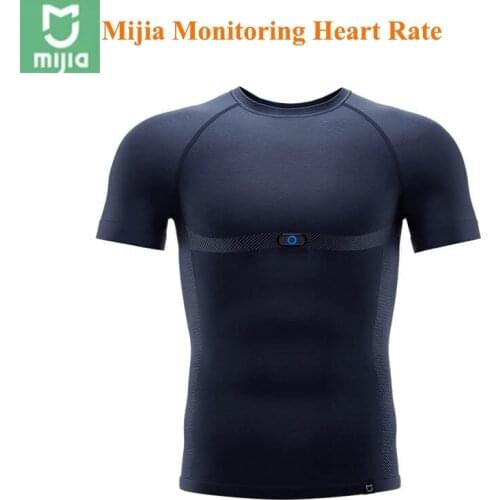 Xiaomi Mijia Sport T-shirt Smart ADI ECG Chip With Monitoring Heart Rate Electrocardio Fatigue Depth Analysis Washable Comfortab