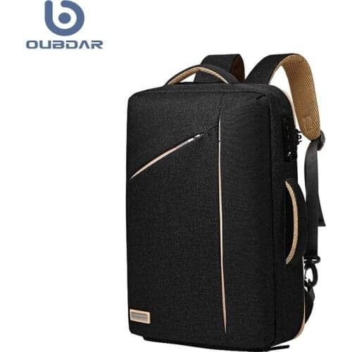OUBDAR 2020 new waterproof backpacks Multifunction school bag anti-theft men and women backpack for laptop travelling mochila 15