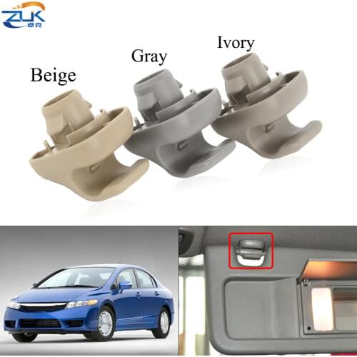 Genuine Sunvisor Holder Sunshade Antidazzele Visor Clips Fastener For HONDA CIVIC FA1 FD1 FD2 2006-2011 Beige Ivory Gray Color