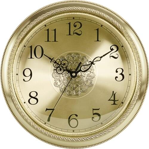 Gold Wall Clock Living Room Decoration Luxury Copper Wall Watches Home Decor Mute Metal Creative Wall Clock Free Shipping Gift