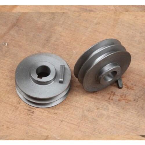 1Piece Diameter:90mm Hole:24mm Type 400 Steel Cutting Machine Spindle Pulley Accessories Double-slot A-type Motor Pulley