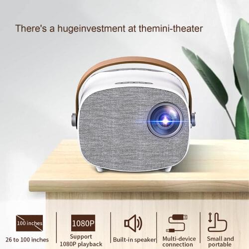2020 NEW YG230 Mini Portable Projector Full HD 1080P Supported HD USB Display Screen Home Theater Video Movies Projector