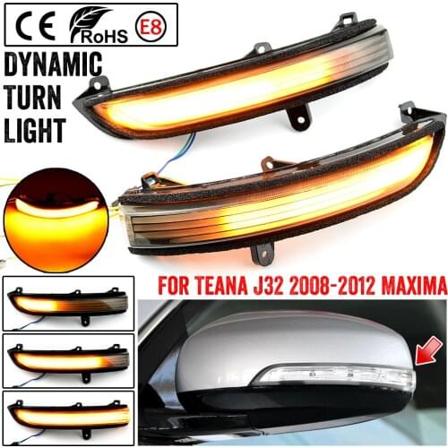 2X For Nissan Teana J32 2008-2012 Maxima LED Dynamic Turn Signal Light Side Mirror Sequential Indicator Light