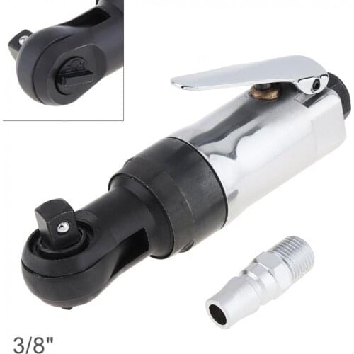 3 / 8'' Mini Straight Shank Pneumatic Ratchet Wrench 300rpm Tool with Adjustable Switch and Polish Chrome Surface for Car Repair