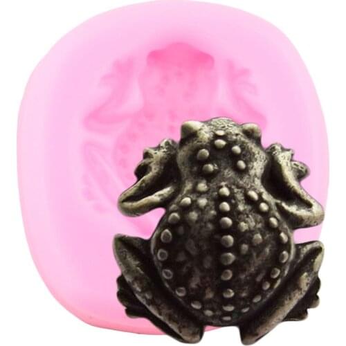 3D Frog Silicone Molds Fondant Chocolate Mould DIY Party Cake Decorating Tools Polymer Clay Candy Mold Cake Baking Moulds