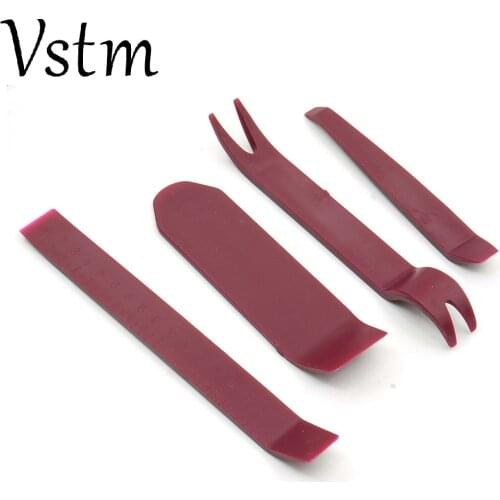 4pcs/Set Auto Car Radio Tool Removal Installer Pry Repair Tool Portable Practical Door Clip Panel Pry Kit Free Shipping