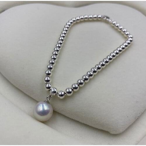 925 Sterling Silver Beads Bracelet Heart Charm Design Fashion Women Girls Lover Best Gift Hot Sale