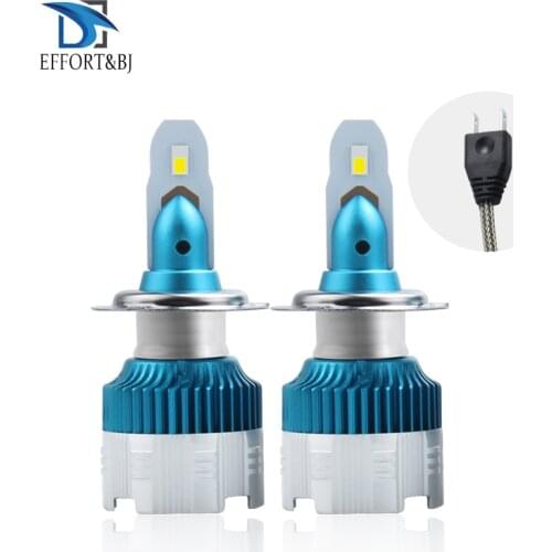Effort&BJ Auto Headlamp Bulb MI2 H7 H4 H8 H11 H1 H3 9005 9006 880/H27 60W Car Styling 6000LM 6000K Car LED Headlight