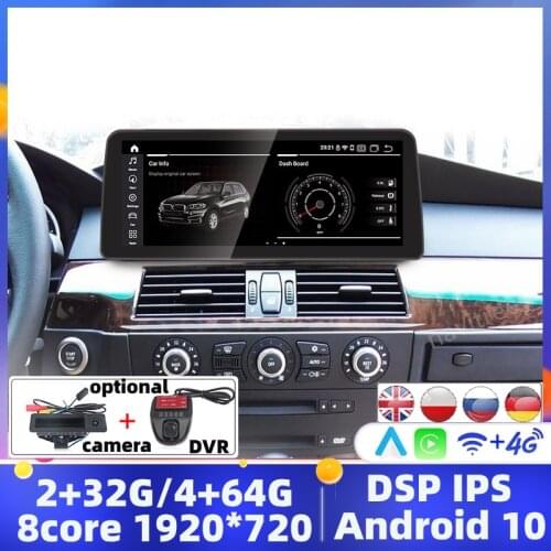 IPS Android 10 Car Dvd Radio Multimedia Player For BMW 5 Series E60 E61 E63 E64 E90 E91 E92 CCC CIC MASK GPS Navigation E60 E90