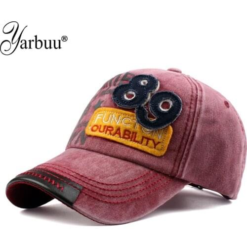 [YARBUU] Brand men baseball cap 89 letter embroidery sunscreen cap Dad Casquette Women Snapback Caps high quality hip hop cap