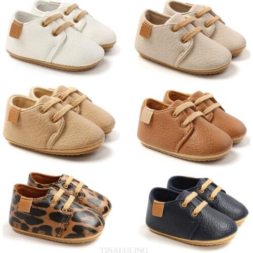 New Cute Kids Soft-soled Rubber Indoor Floor Play Non-slip Leather Shoes Children Shoes Spring Baby Boy Girl Outdoor Play Shoes