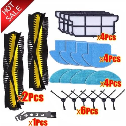 For ILIFE V7SPro V7s V7sPlus V7 Robot Vacuum Cleaner Parts Roller Brush Main Brush Side Brush Mop Cloth Filter HEPA Accessories