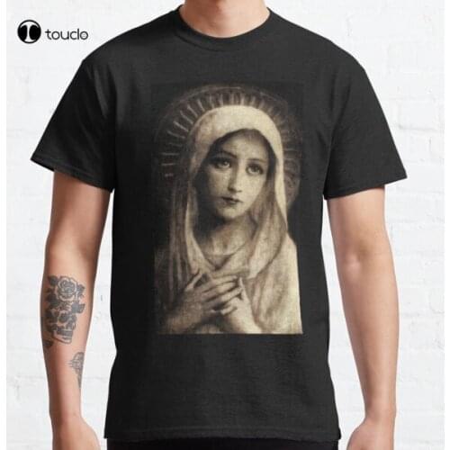 Vintage Virgin Mary Painting Classic T-Shirt Tee Shirt