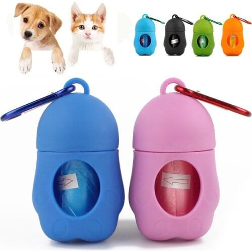 Pet Dog Poop Bag Set Garbage Bags Box Carrier Garbage Bags Holder Pet Poop Waste Picker Cute Outdoor Cleaning Tools Pet Supplies