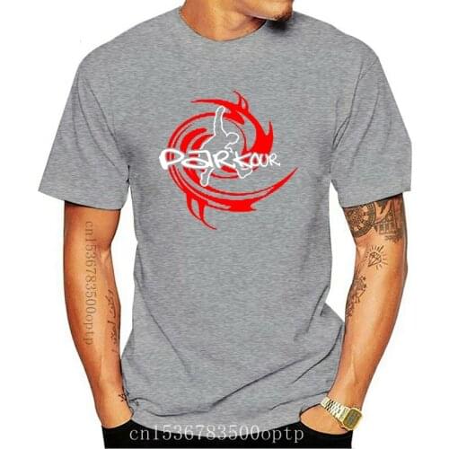 Fashion 2020 Summer Mens Casual New Parkour Jump High Free Runer Extreme MenS Black T-Shirt Size S-3Xl Tee shirt