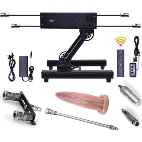 200W Strong Power Sex Machine for Woman,Quiet Love Machine With Anal Tongue Dildo Attachment Masturbation,Sex Product for Coupl