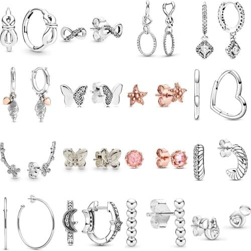 NEW 2020 100% 925 Sterling Silver Mothers Day Limited Edition Collection Series Earrings Fit DIY Women Original Fashion Jewelry