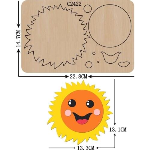 New sun Wooden die Scrapbooking C-2422 Cutting Dies Multiple sizes