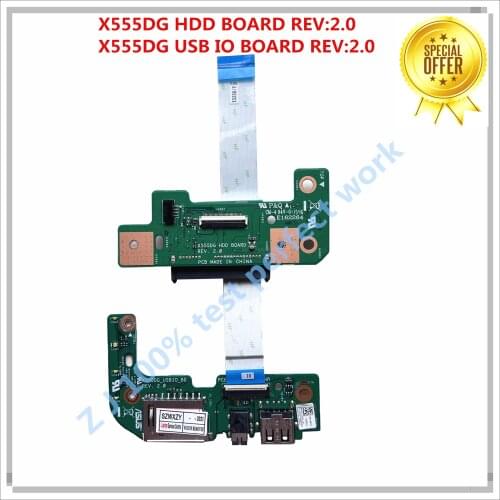 Original For Asus X555DG Series HDD Board Hard disk drive board X555DG REV:2.0 60NB09A0-HD1040 100% Tested Fast Ship