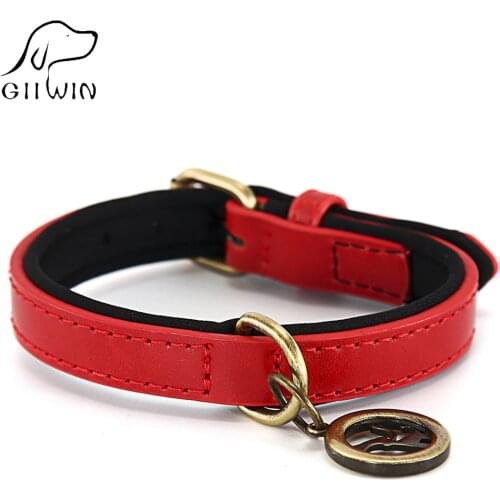 Dogs Collar Pet Leash Collars for Small Large Dog PU Leather Dog-collar Adjustable Dogs Collars Chihuahua Pet Products YS0074