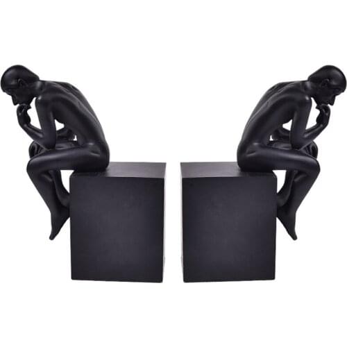 Stand books by black study decoration home soft decorative bookcase thinking character decor Statue decorations factory outlets