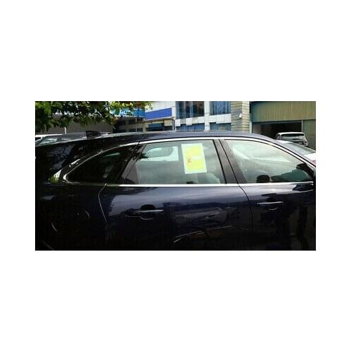 Alloy Window Full Complete Around Cover Trim 12pcs For Jaguar F-Pace X761 16-19