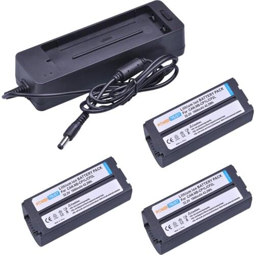 PowerTrust 3x NB-CP2L CP2L NB-CP1L Battery with Charger for Canon SELPHY CP100 CP200 CP220 CP330 CP400 CP510 CP600 CP710